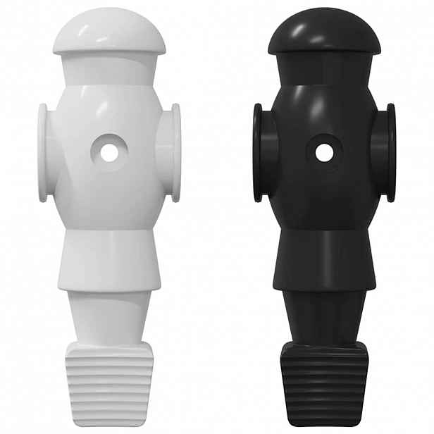 vidaXL Hráči fotbálku 24 ks Černá a bílá 3,6 x 3,1 x 10,8 cm HIPS