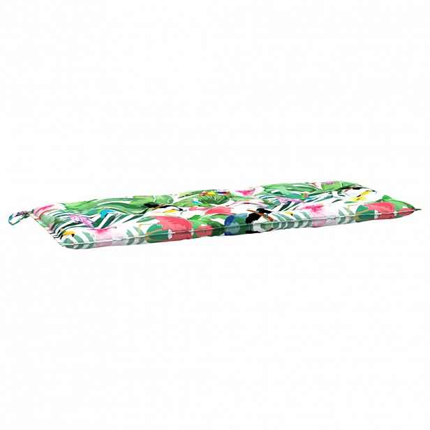 vidaXL Poduška na zahradní lavici vícebarevná 120 x 50 x 7 cm textil