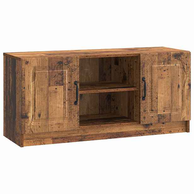 vidaXL Televizní skříň Staré dřevo 102 x 34,5 x 47 cm Kompozitní dřevo