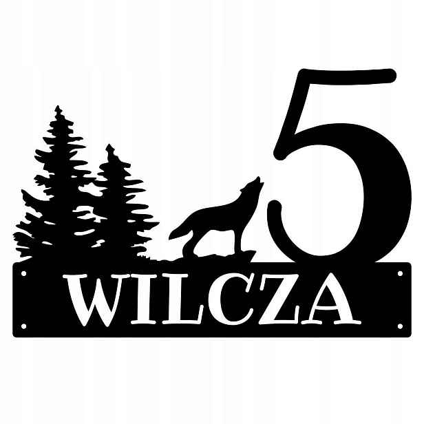 Číslo Na Dům 60cm Tabule Adresa Ocel 2MM Grafika 185