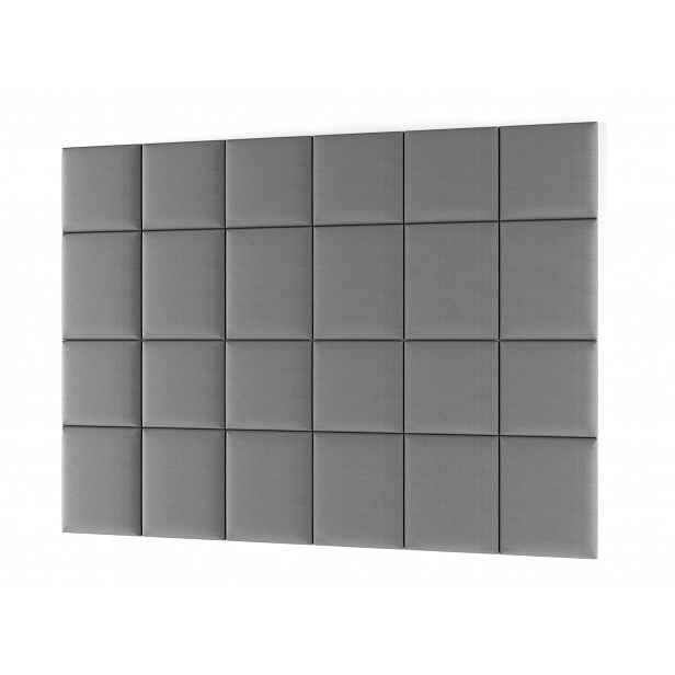 Set čalouněných panelů na zeď 240x180 VALERIO - šedý