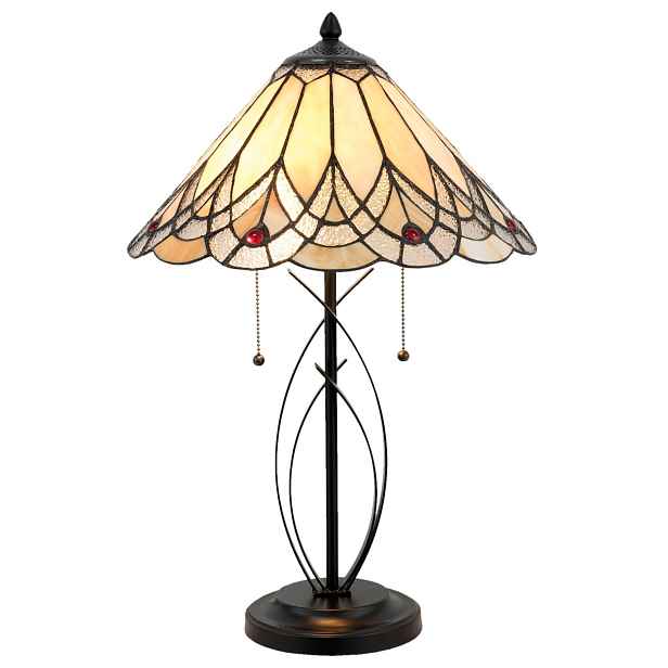 Stolní lampa Tiffany Peaceful - 40*60 cm 2x E27/60W Clayre & Eef