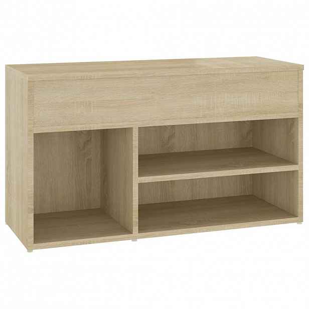 vidaXL Lavice s botníkem dub sonoma 80 x 30 x 45 cm kompozitní dřevo