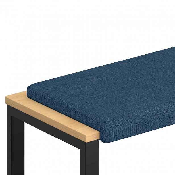 vidaXL Polštář na lavici Textil Modrá Hloubka 35 cm