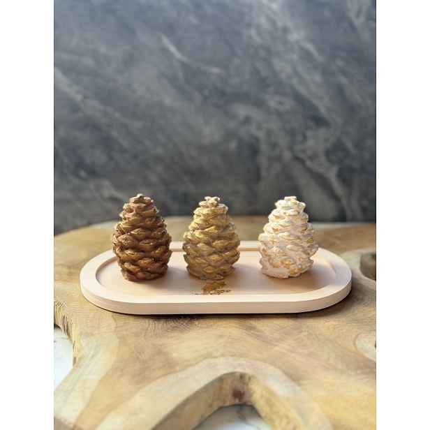 Decorative Object Set (4 Pieces) Christmas Stone Set2