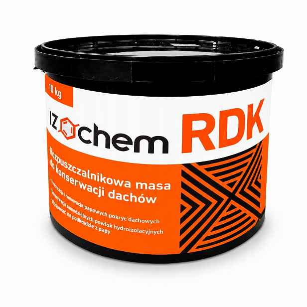 Izochem Rdk 10 Kg Hmotnost pro renovaci střechy Údržba Papy Sbs