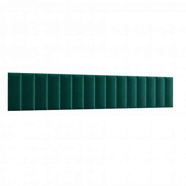 Set čalouněných nástěnných panelů 300x60 VALERIO - zelený