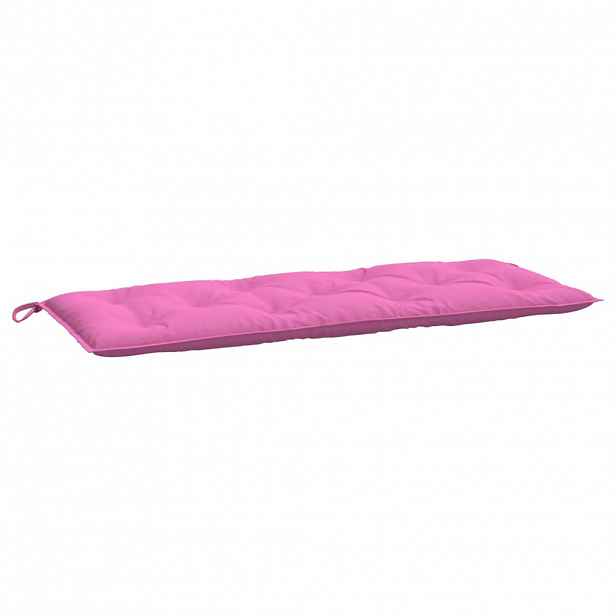 vidaXL Poduška na zahradní lavici růžová 120 x 50 x 7 cm textil
