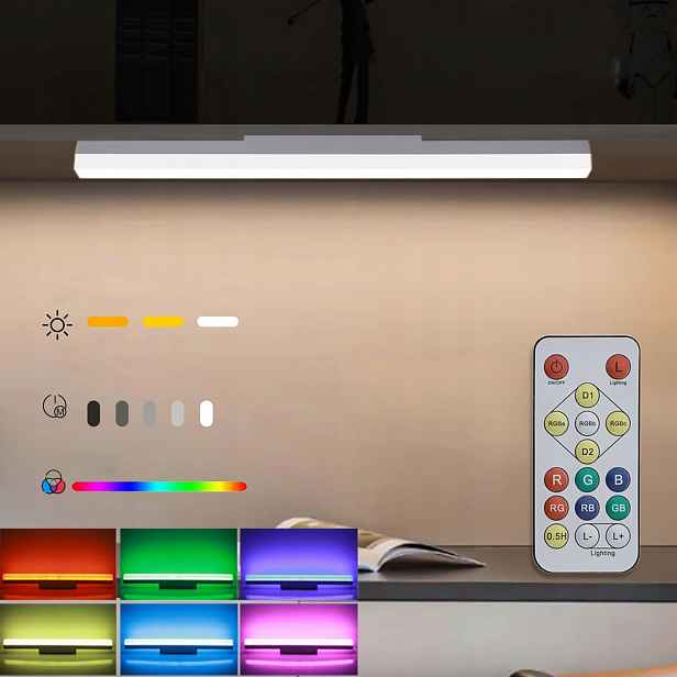 Nástěnná lampa Rgb Barevné Led osvětlení pro dekoraci pokoje s dálkovým ovládáním