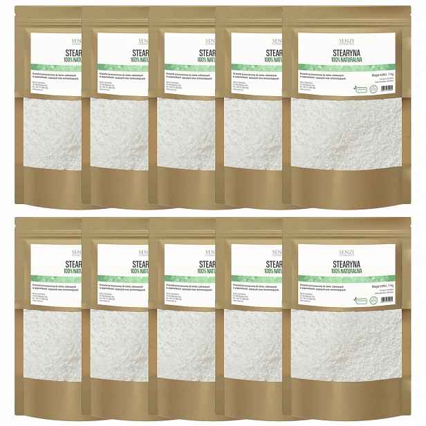 Rostlinná Stearina Výroba perlových sypaných svíček Kyselina stearová 10x1kg