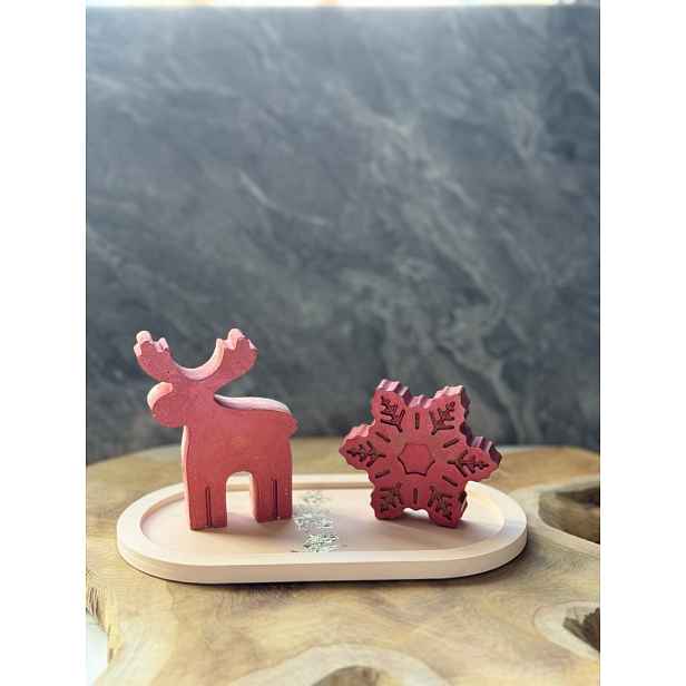 Sada dekorativních předmětů (2 kusy) Christmas Stone Set3