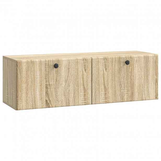 vidaXL Nástěnná TV skříň 98 x 31 x 30 cm Dub sonoma Kompozitní dřevo