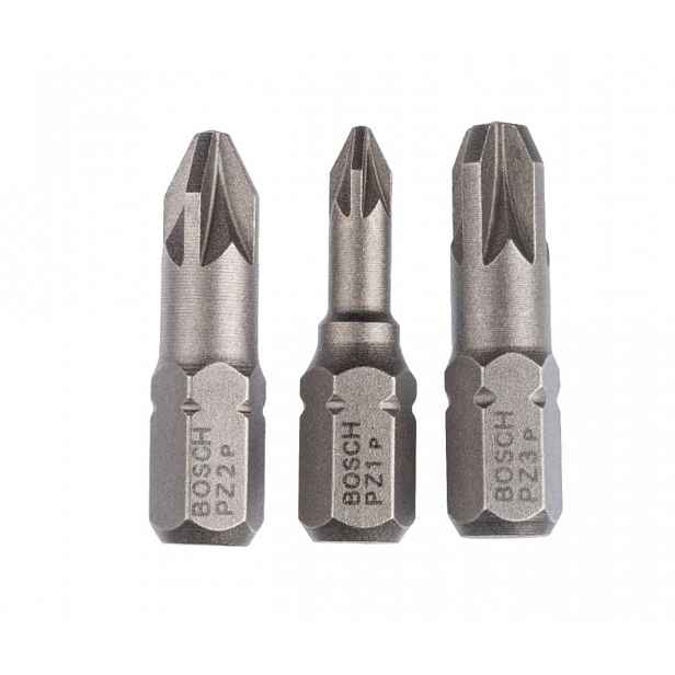 Bosch - 3dílná sada bitů PZ, délka 25 mm 2607001753