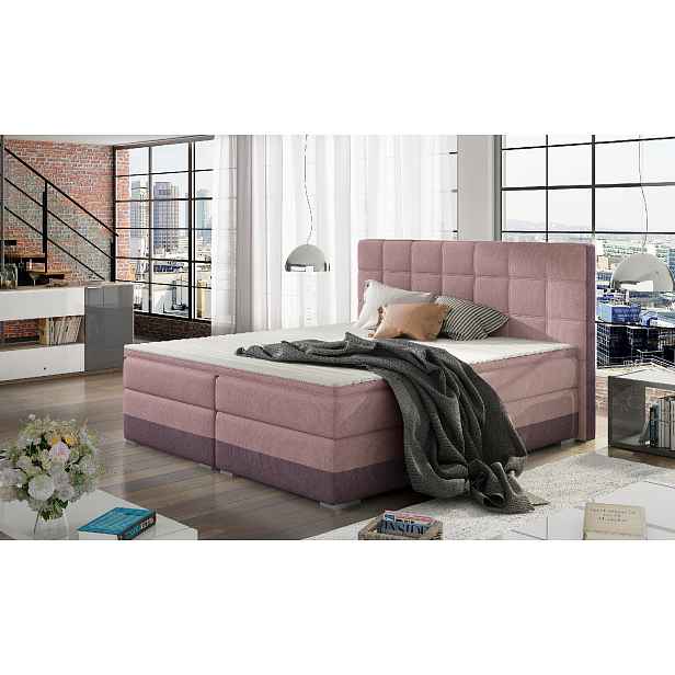 Boxspring Damaso Rozměr: 140 x 200 cm, látka: Soro 61/ Soro 65