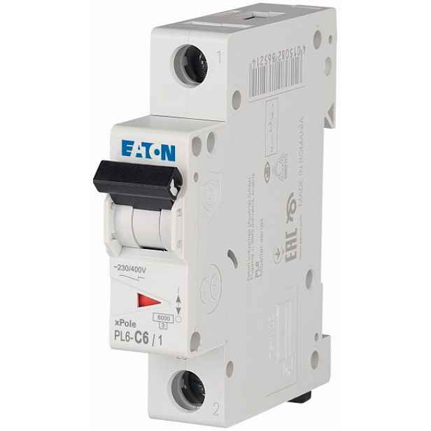 Jistič Eaton PL6-C6/1 6 kA C 6 A