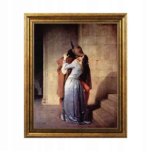 Obraz Francesco Hayez Polibek 40x50 Romantismus