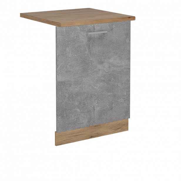Vicco ČELNÍ PANEL MYČKY R-Line Beton 60 cm , PD Dub