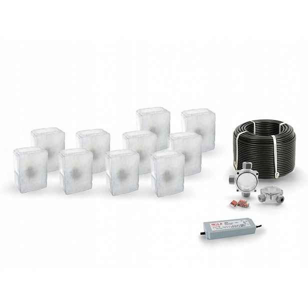 10 x Led nájezdové svítidlo 12V IP68 Bc 14x10 cm