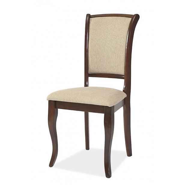 Dřevěná židle MN-SC, tmavý ořech
