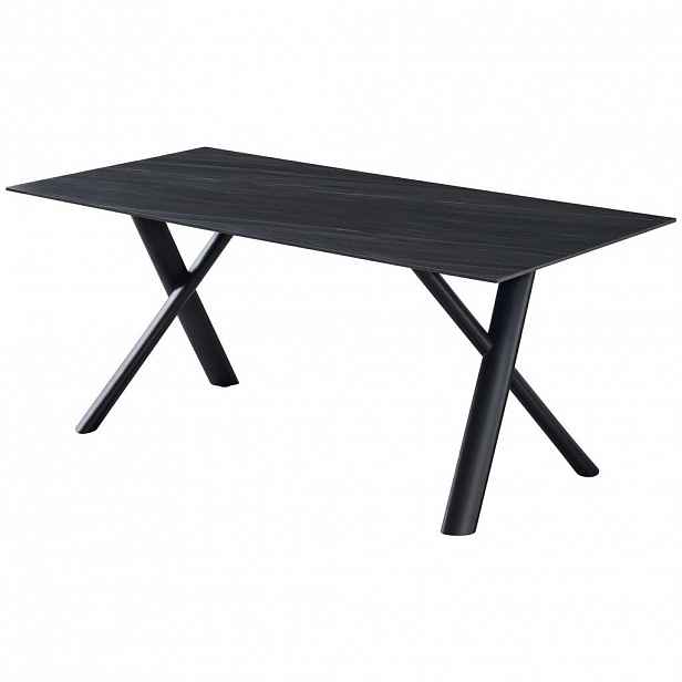 Livetastic JÍDELNÍ STŮL, černá, tmavě šedá, 180/90/76 cm