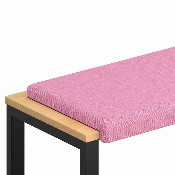 vidaXL Polštář na lavici Textil Růžová Hloubka 35 cm