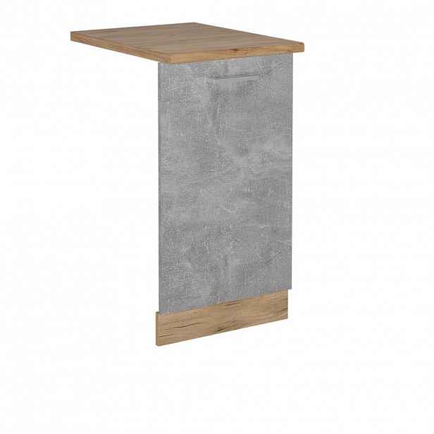 Vicco ČELNÍ PANEL MYČKY R-Line Beton 45 cm , PD Dub