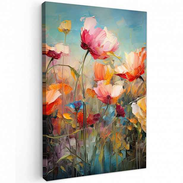MuchoWow OBRAZ NA PLÁTNĚ Květiny - Akvarel - Umění - Botanické - Příroda 40x60 cm