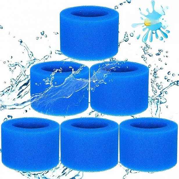 Pěnová Filtrační Vložka Typu VI Pro Bazénové Čerpadlo Spa 6 Kusů