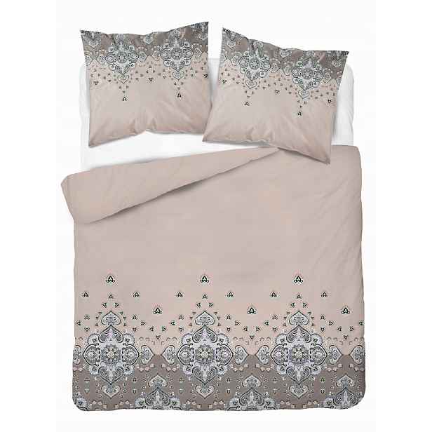 Povlečení Bavlněné 220x200 Béžové Ornament Glamour 5338A