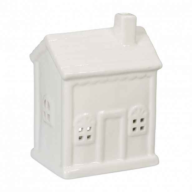 Relaxdays SVÍCEN Bílá porcelán 12,5 cm