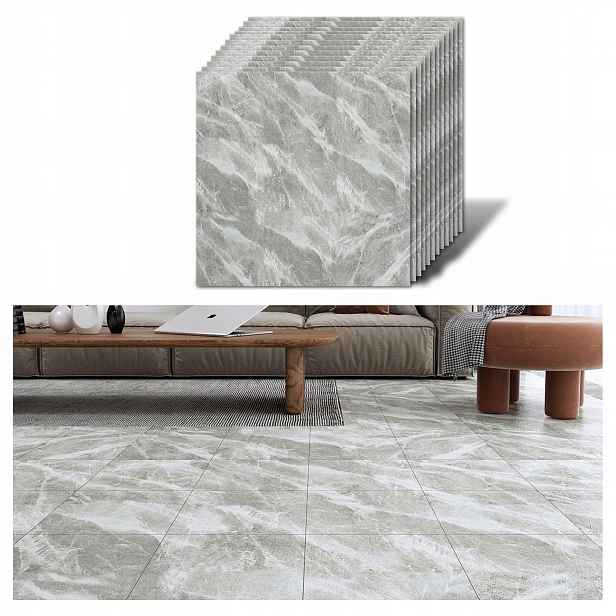 Samolepící Pvc panely Mramor Šedý 30x30 cm 1,5 mm 12 prvků