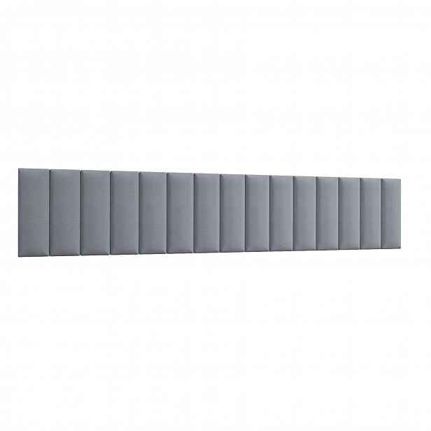 Set čalouněných nástěnných panelů 300x60 VALERIO - světle šedý