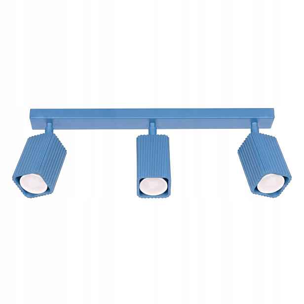 Sollux Lighting Rayo stropní svítidlo lišta modrá 3xGU10 10W 45 cm