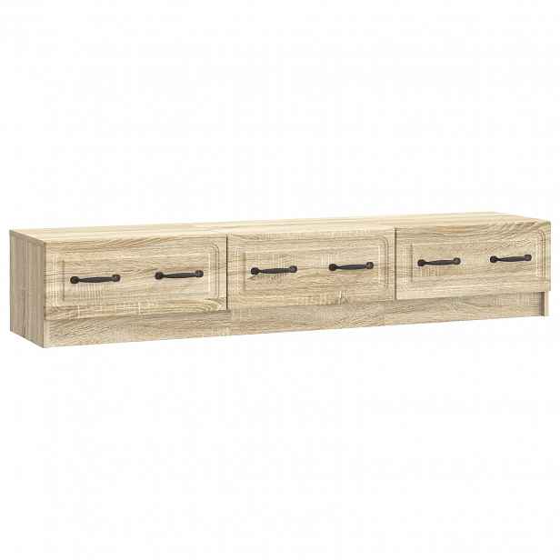 vidaXL Televizní skříň 147 x 34,5 x 27 cm Dub sonoma Kompozitní dřevo