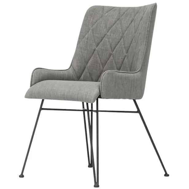 LivinHill Designová jídelní židle Adesso šedá/černá