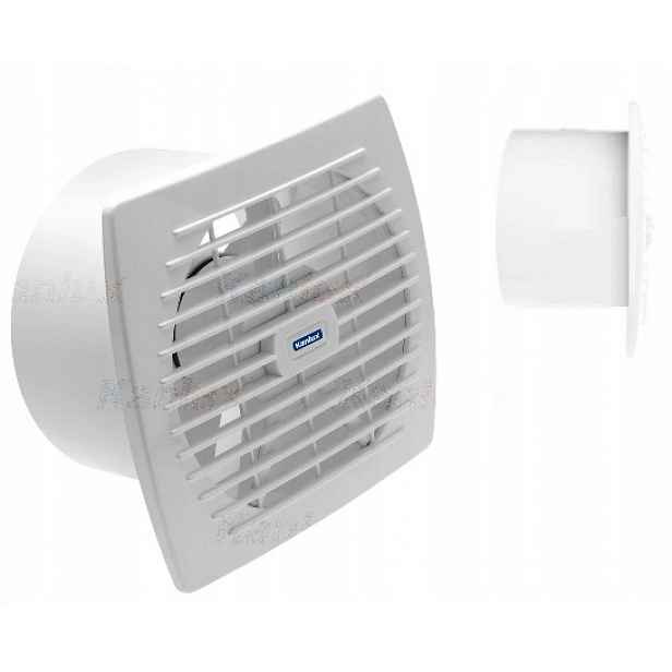 Nástěnný potrubní ventilátor 150 mm 22W s časovačem bílý Kanlux
