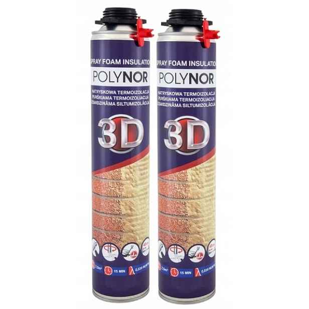 Pur Sprchová Pěna Polynor 3D 850 ml zateplení podkroví 2 kusy