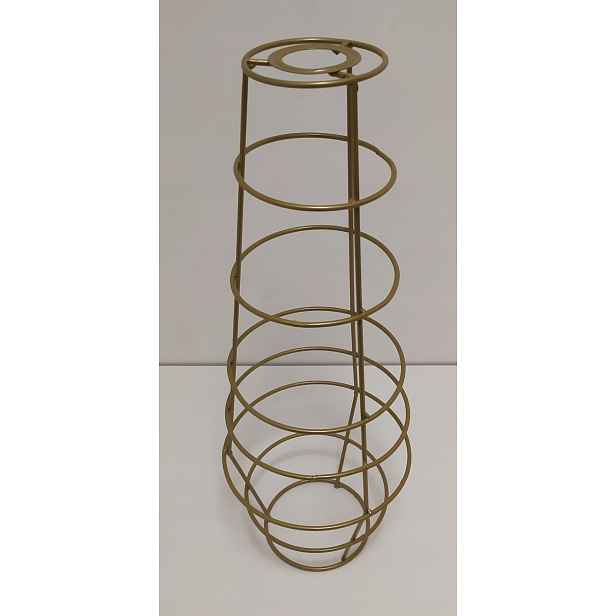 Rám stínidla stojací lampy E27 18 cm H-50 cm, válec makramé, závěsná lampa