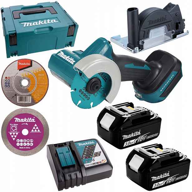 Řezačka bruska 76mm 2x3Ah Makita DMC300RFJ