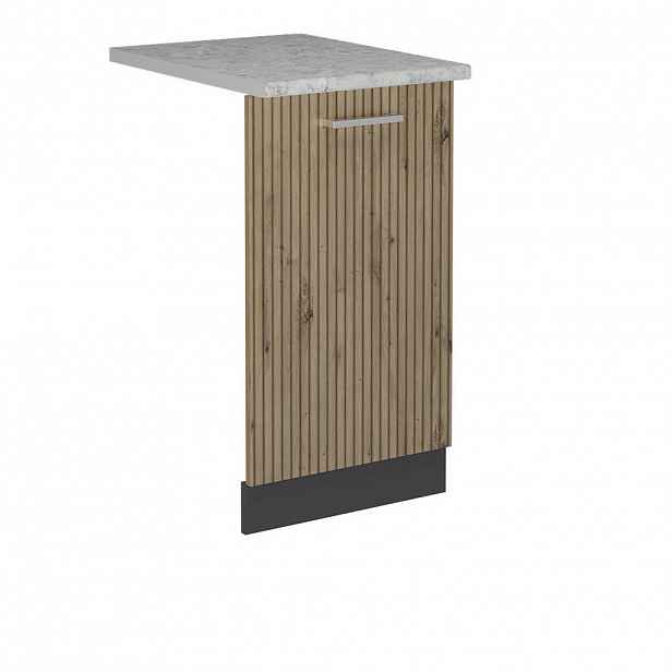 Vicco ČELNÍ PANEL MYČKY R-Line Řemeslný dub 45 cm s pracovní deskou