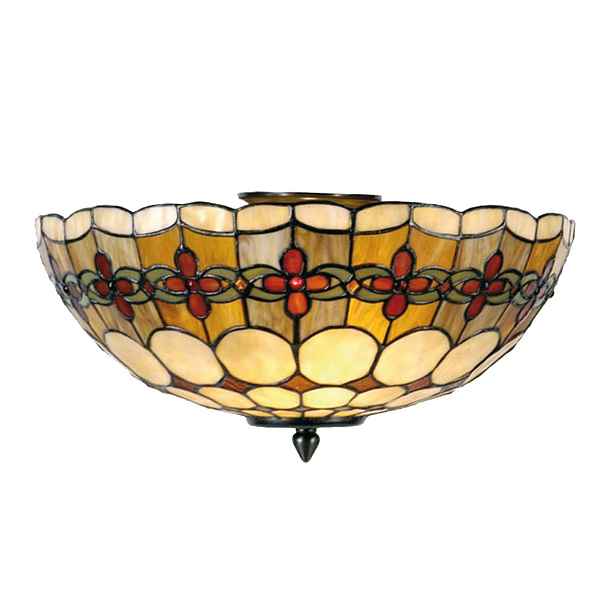 Závěsné svítidlo Tiffany Oxford - Ø 40*24 cm 2x E14 / Max 40W Clayre & Eef