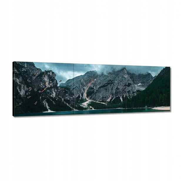 Hodiny 120x40 Horské jezero Krajina