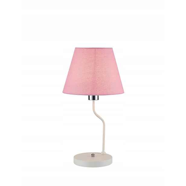 Bílo-růžová stolní lampička 1x60W E14 York Ledea
