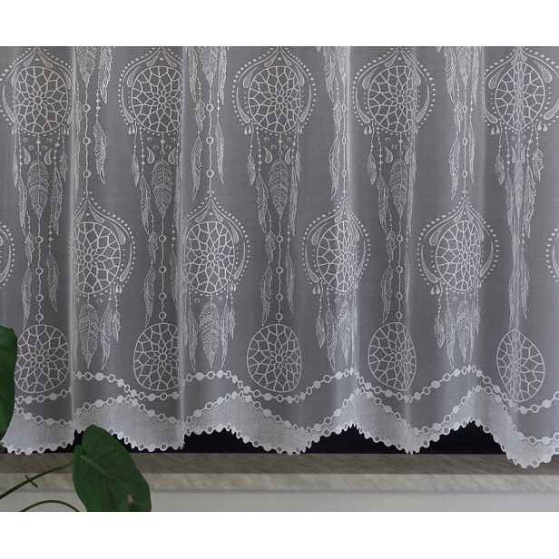 Mg Záclona Lapače 35707 Bílá 300x170 cm Šitá S Páskou M