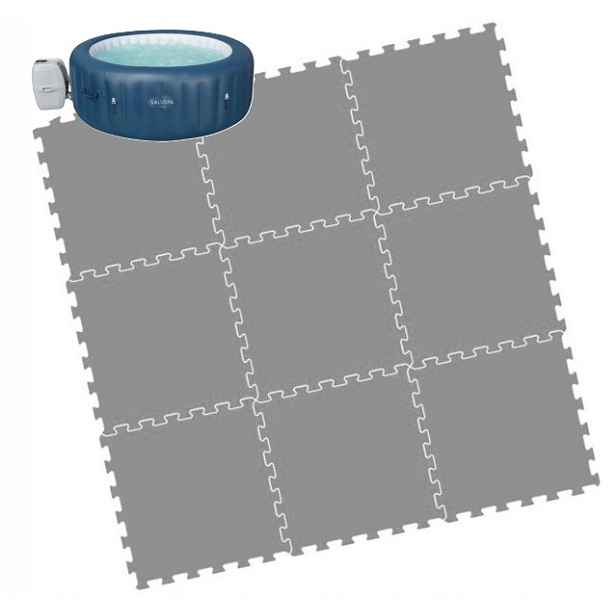Puzzle Bazén Pod Bazén Pěnová Podložka Bestway Lay-z-spa Milan 196x71CM