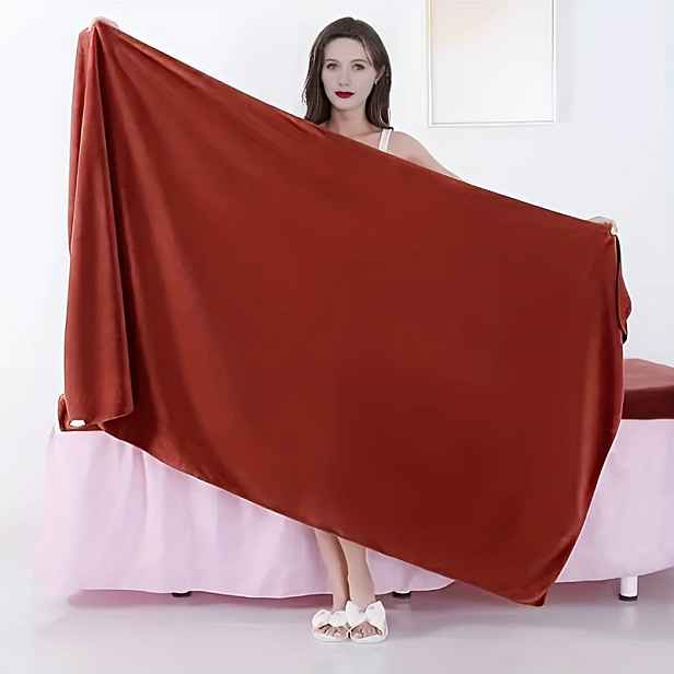 TEMU 1ks Extra velký mikrovláknový osuška 110cm x 220cm, vysoce savá, měkká a rychleschnoucí, nadměrně velká osuška, vhodná pro tělo, jógu, fitness,