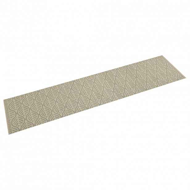 vidaXL Kuchyňský koberec omyvatelný Listy 60 x 300 cm samet