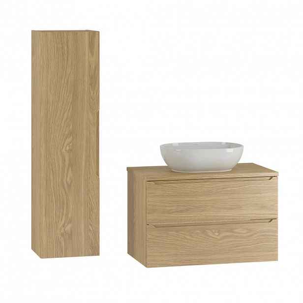 Petits-meubles KOUPELNOVÝ NÁBYTEK 80.6cm Viggo 2er-Set Dřevo