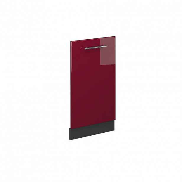 Vicco ČELNÍ PANEL MYČKY Fame-Line Bordó červená vysoký lesk 45 cm bez pracovní desky