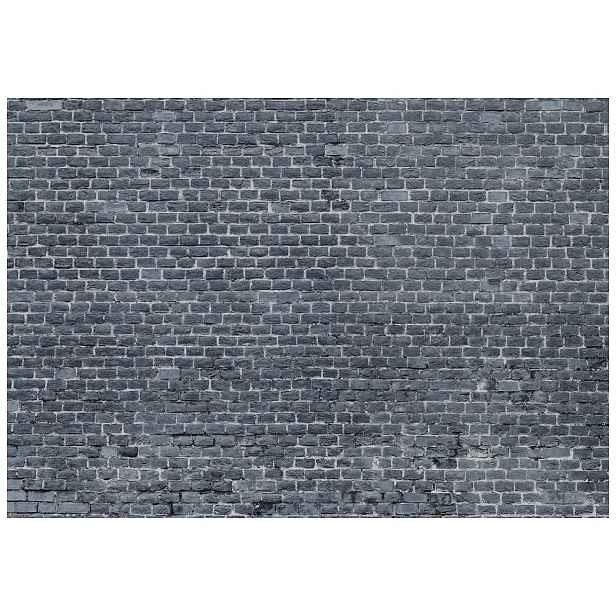 Fototapeta Cihlová zeď Šedá cihla Loft 254x184 stylový interiér lepidlo